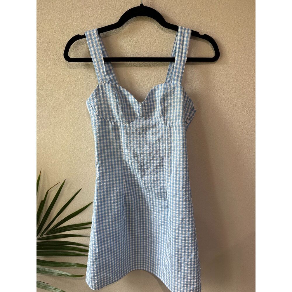 H&M Blue Gingham Dress